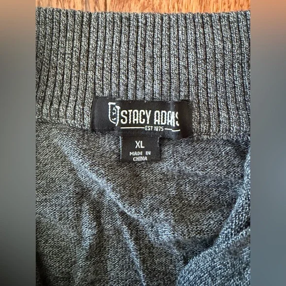 Stacy Adams Vintage Men’s Look Knit HALF Zip Pullover Sweater, Sz XL - Picture 10 of 15